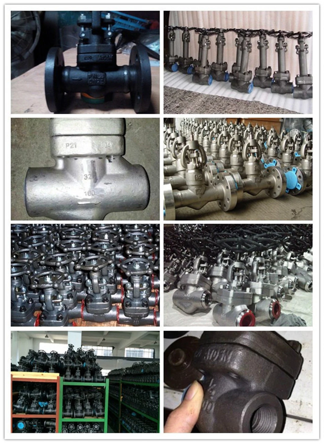 Stainless Steel/Carbon Steel/A105/FL2/F11/F22/F5/F304/F316/F321 Flange &amp; Thread &amp; Butt Weld &amp; Socket Weld Forged Steel Check Globe Gate Valve Manufactrer