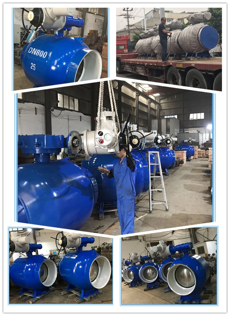 Gear Operated Butt Weld Ball Valve Anti-Static Design Independent Ball and Stem Floating Self-Relieving Seat Rings Dbb Pipeline Heating All Welded Ball Valves