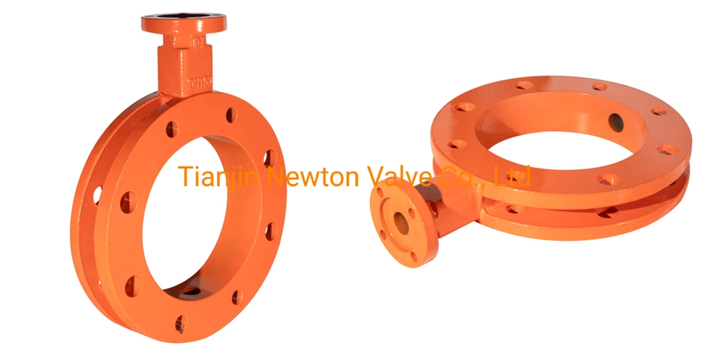 Double Flange Aluminum Alloy Cement Mixing Plant Special Powder Wear-Resistant Butterfly Valve