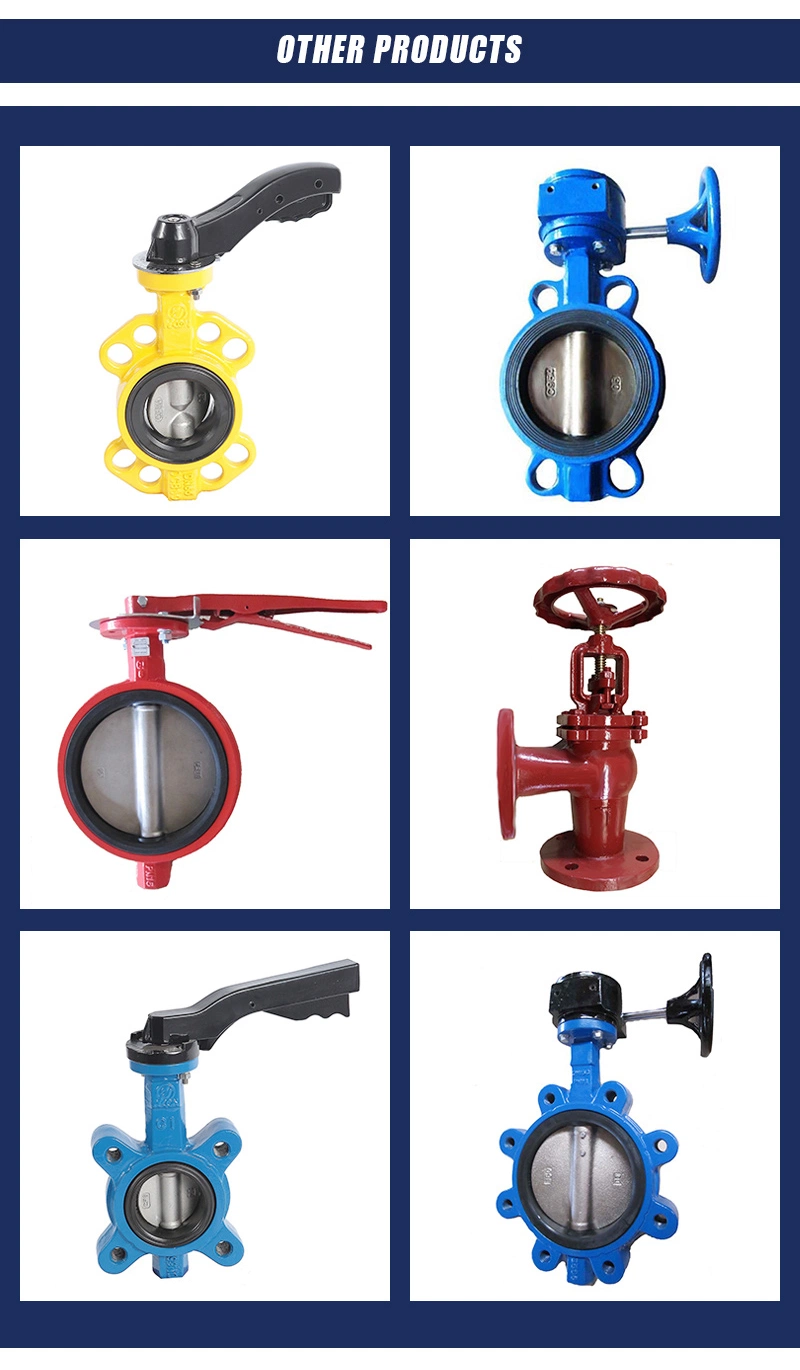 Gearbox Switch Box Double Acting Actuator Soft Seat Wafer or Flanged Butterfly Valve with Pneumatic Actuator