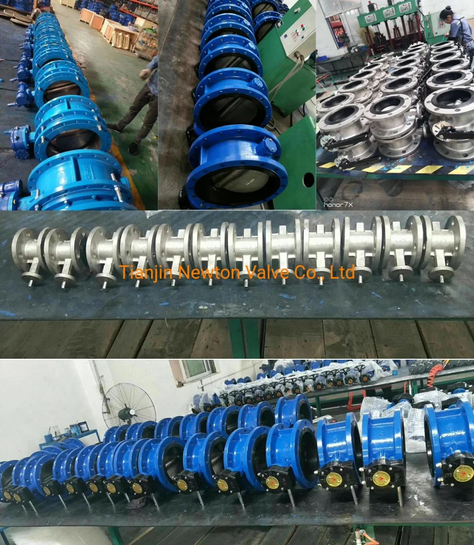 Double Flange Aluminum Alloy Cement Mixing Plant Special Powder Wear-Resistant Butterfly Valve