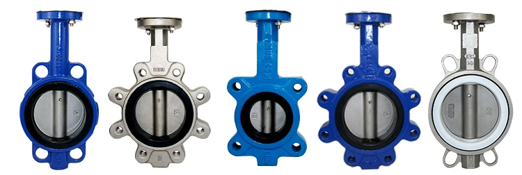 ANSI API CF8 Di Ci EPDM PTFE Strong Acid Ductile Iron Lever Opreated Wafer Lug Butterfly Valve China Suppliers