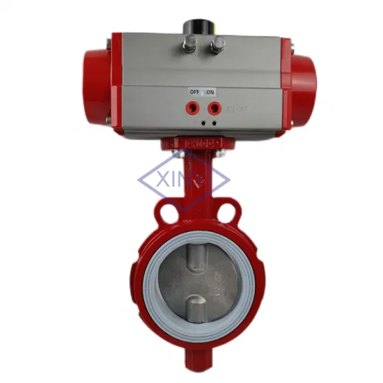 Stainless Steel 304 Valve Plate CF8 Wafer Style DN100 on off Butterfly Valve